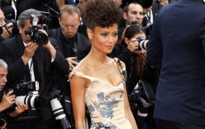 Thandie Newton Wears Black 'Star Wars' Characters Dress to 'Solo' Screening at Cannes
