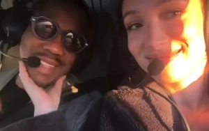 Duane Martin Proposes to Model GF Ashley Marie Jones During Helicopter Ride