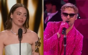 Video: Emma Stone Jokingly Blames Ryan Gosling for Wardrobe Malfunction as She Accepts Oscar