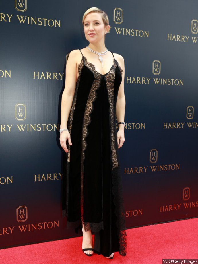 Kate Hudson at a Harry Winston store in Hong Kong