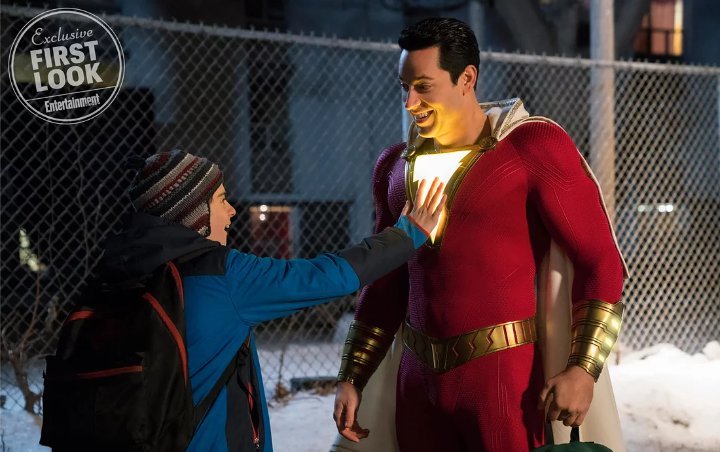 New 'Shazam!' Official Photo Reveals Zachary Levi in Light-Up Costume