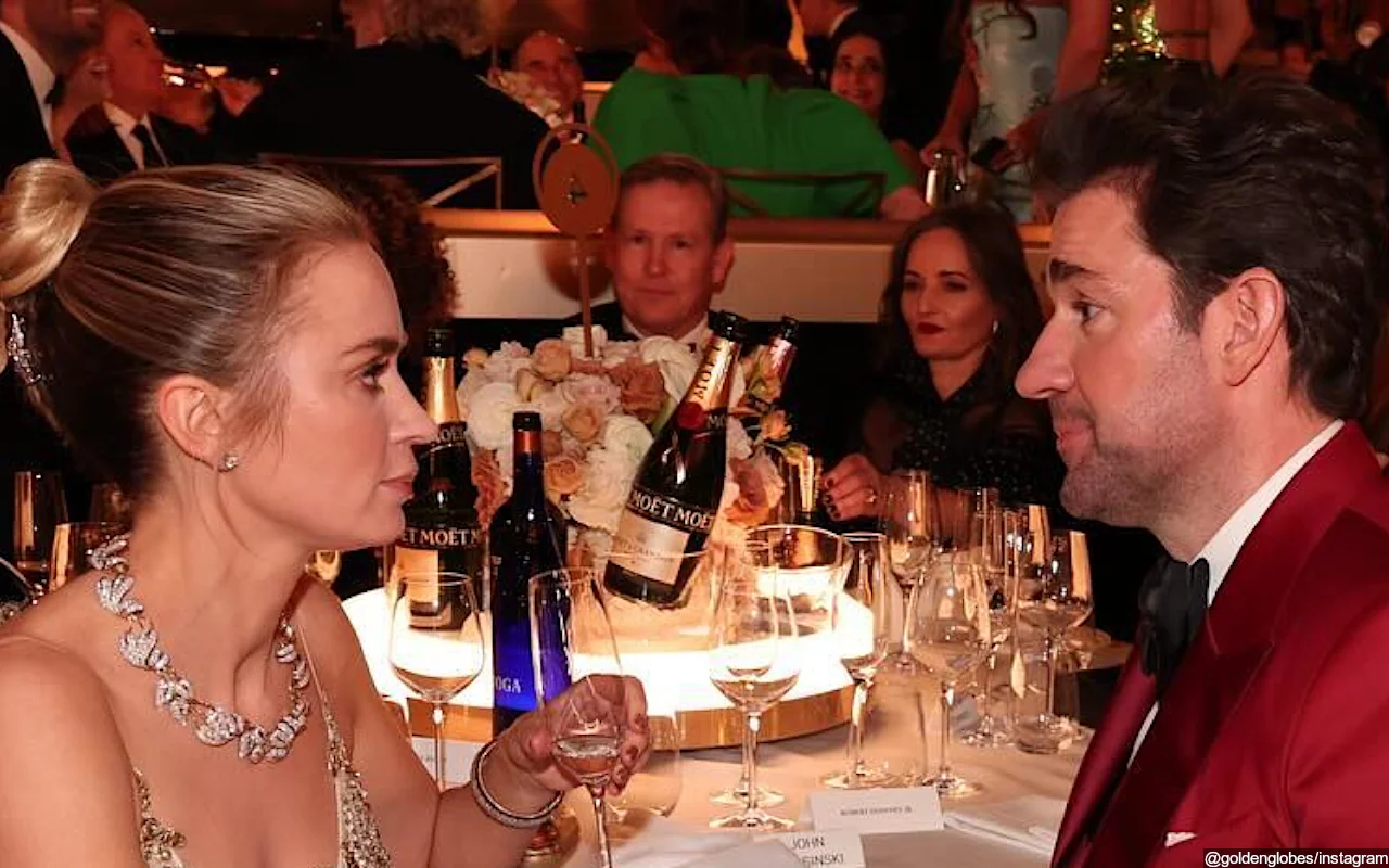 Emily Blunt and John Krasinski's Conversation at 2024 Golden Globes Sparks Divorce Speculation
