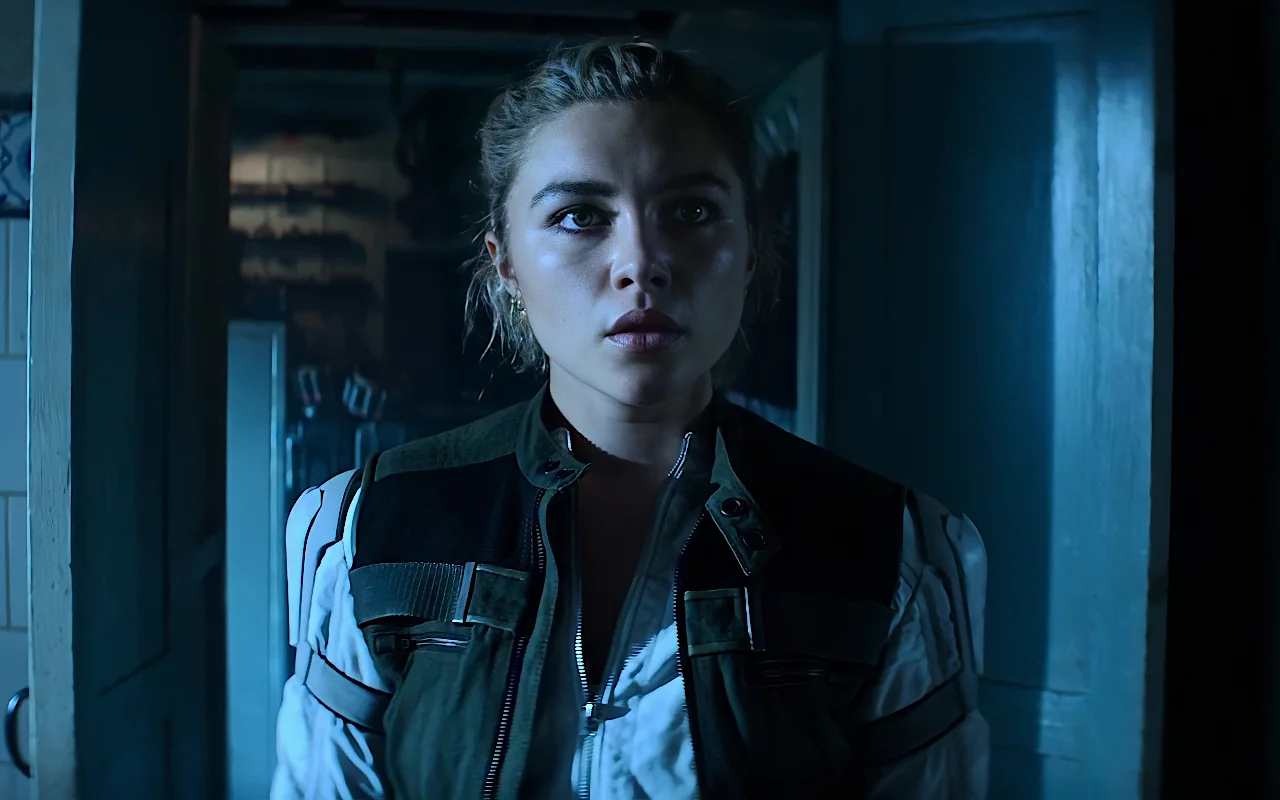 Florence Pugh Suits Up in Set Video of 'Thunderbolts' 