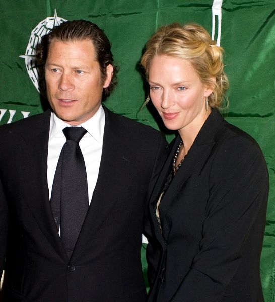 Uma Thurman, Arpad Busson<br>2008 Wings Worldquest Women of Discovery Awards Gala and Auction - Arrivals