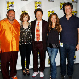 Joel Silver, Rachel McAdams, Robert Downey Jr., Susan Levin, Lionel Wigram in 2009 Comic Con International - Day 2