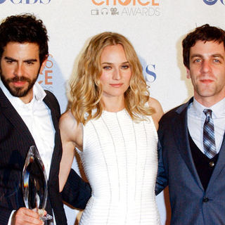 Eli Roth, Diane Kruger, B.J. Novak in 36th Annual People's Choice Awards - Press Room