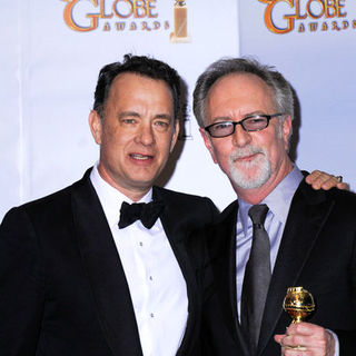 Tom Hanks, Gary Goetzman in 66th Annual Golden Globes - Press Room