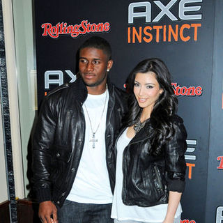 Reggie Bush, Kim Kardashian in Axe Instinct and Rolling Stone Magazine Present "The Power of Leather" Party - Arrivals