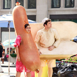 America Ferrera, Michael Urie in "Ugly Betty" Filming in Lower Manhattan on August 25, 2009