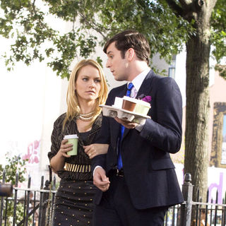 Becki Newton, Michael Urie in "Ugly Betty" Filming in Greenwich Village in New York on September 3, 2009