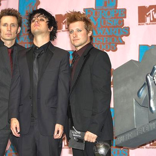 Green Day in 2005 MTV European Music Awards Lisbon - Press Room