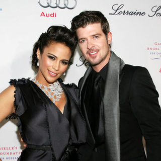 Robin Thicke, Paula Patton in 2009 Angel Ball to Benefit Gabrielle's Angel Foundation for Cancer Research - Arrivals