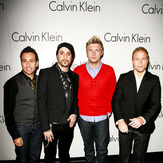 Backstreet Boys in Martin Creed and Calvin Klein Spring/Summer 08 - Party Arrivals