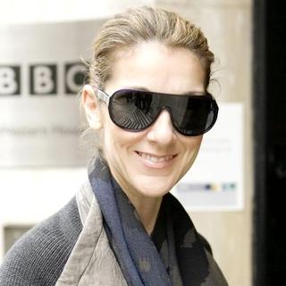 Celine Dion in Celine Dion Arrives at BBC Radio 2 in London on October 31, 2007