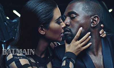 Kim Kardashian and Kanye West Star in Steamy New Balmain Campaign