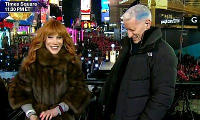 Video: Kathy Griffin Dyes Anderson Cooper's Hair Blue and Pink on New Year's Eve Show
