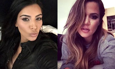Kim and Khloe Kardashian Have a Selfie Party on Brother Rob's Instagram