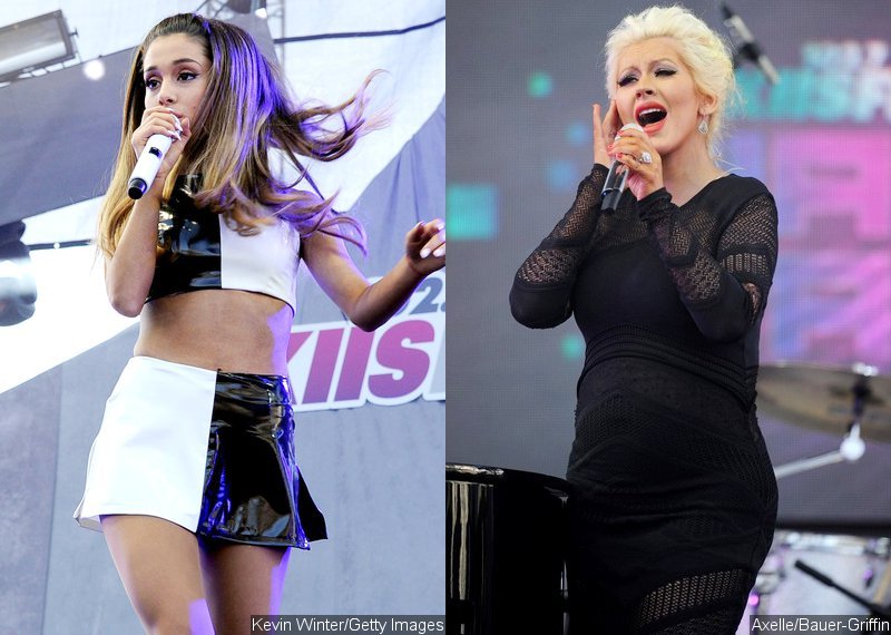 Ariana Grande And Christina Aguilera Perform At 2014 Wango Tango 4274