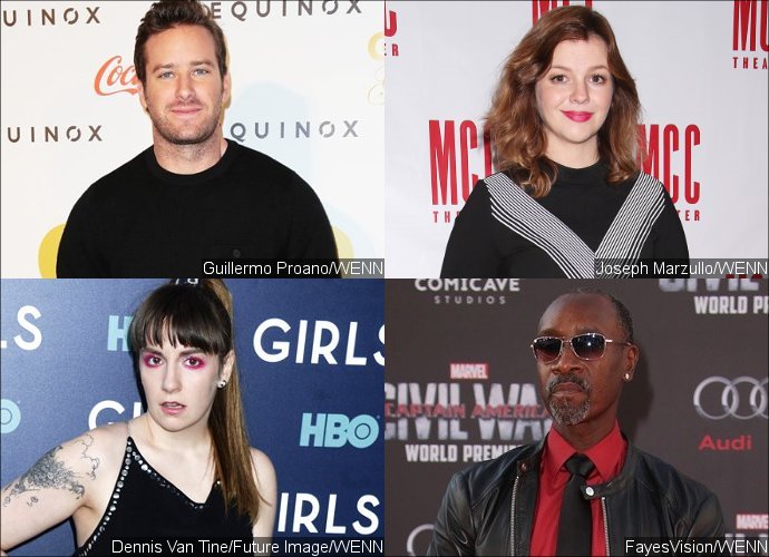 Armie Hammer and Amber Tamblyn Get Support From Lena Dunham and Don Cheadle in James Woods War