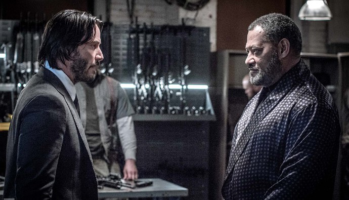 'John Wick: Chapter 2' Reunites Keanu Reeves and Laurence Fishburne in New Photo