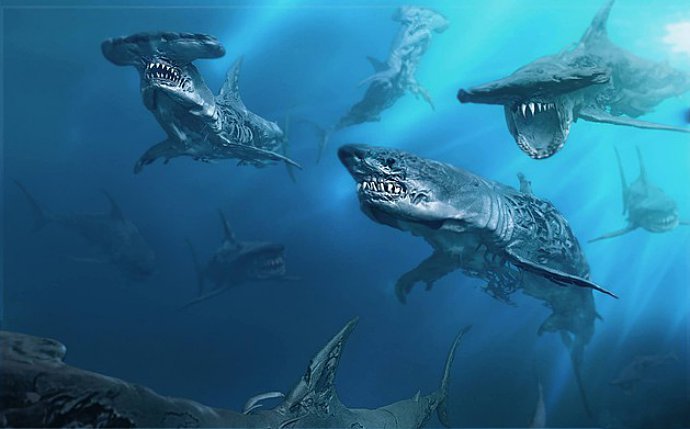 New 'Pirates of the Caribbean 5' Concept Art Features Hungry 'Ghost Sharks'