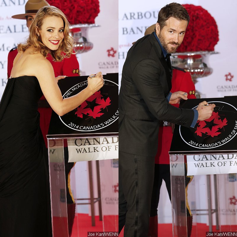 Rachel Mcadams And Ryan Reynolds Inducted To Canadas Walk Of Fame 