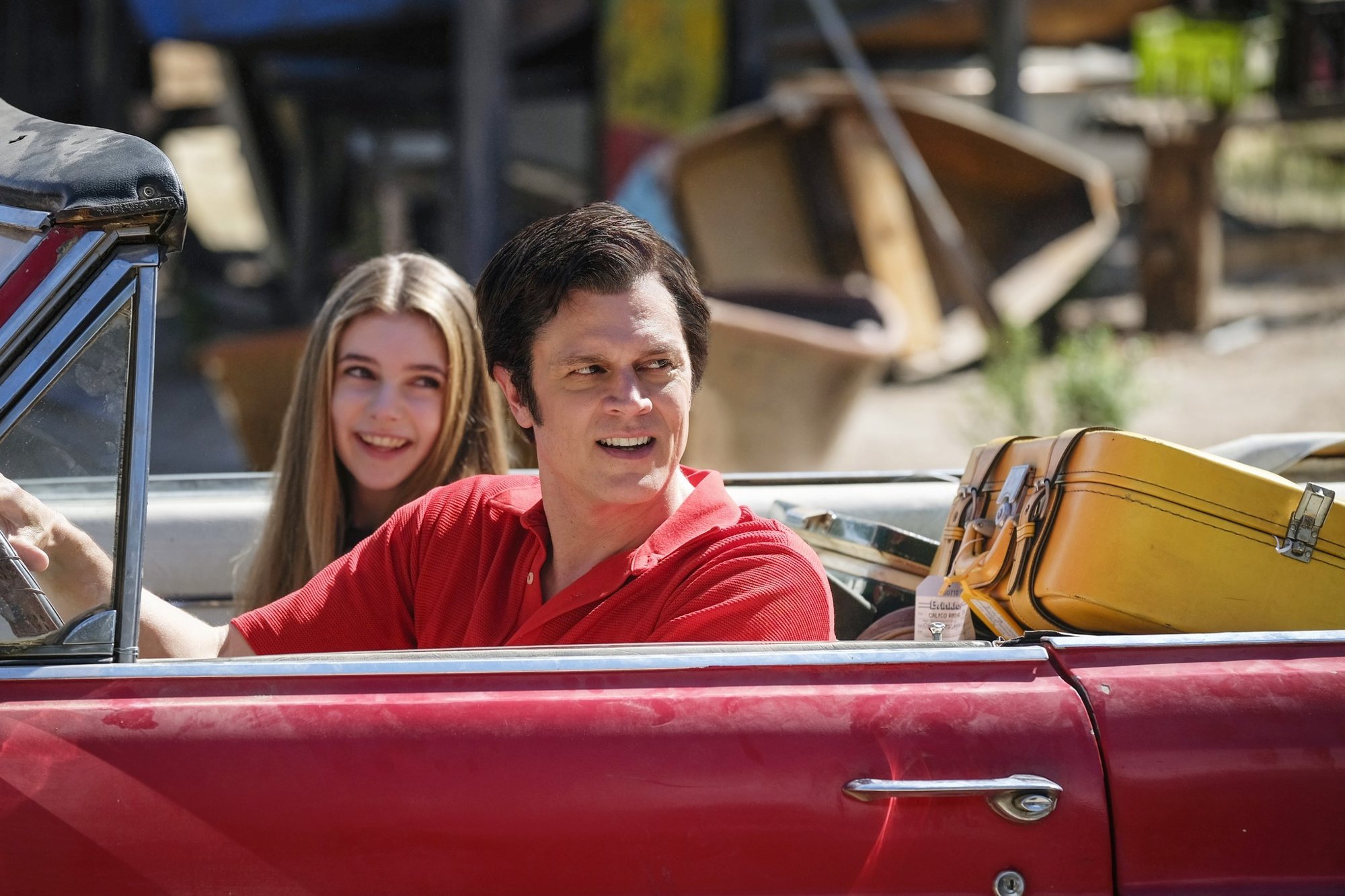 Eleanor Worthington Cox (Boogie) and Johnny Knoxville in Paramount Pictures' Action Point (2018)