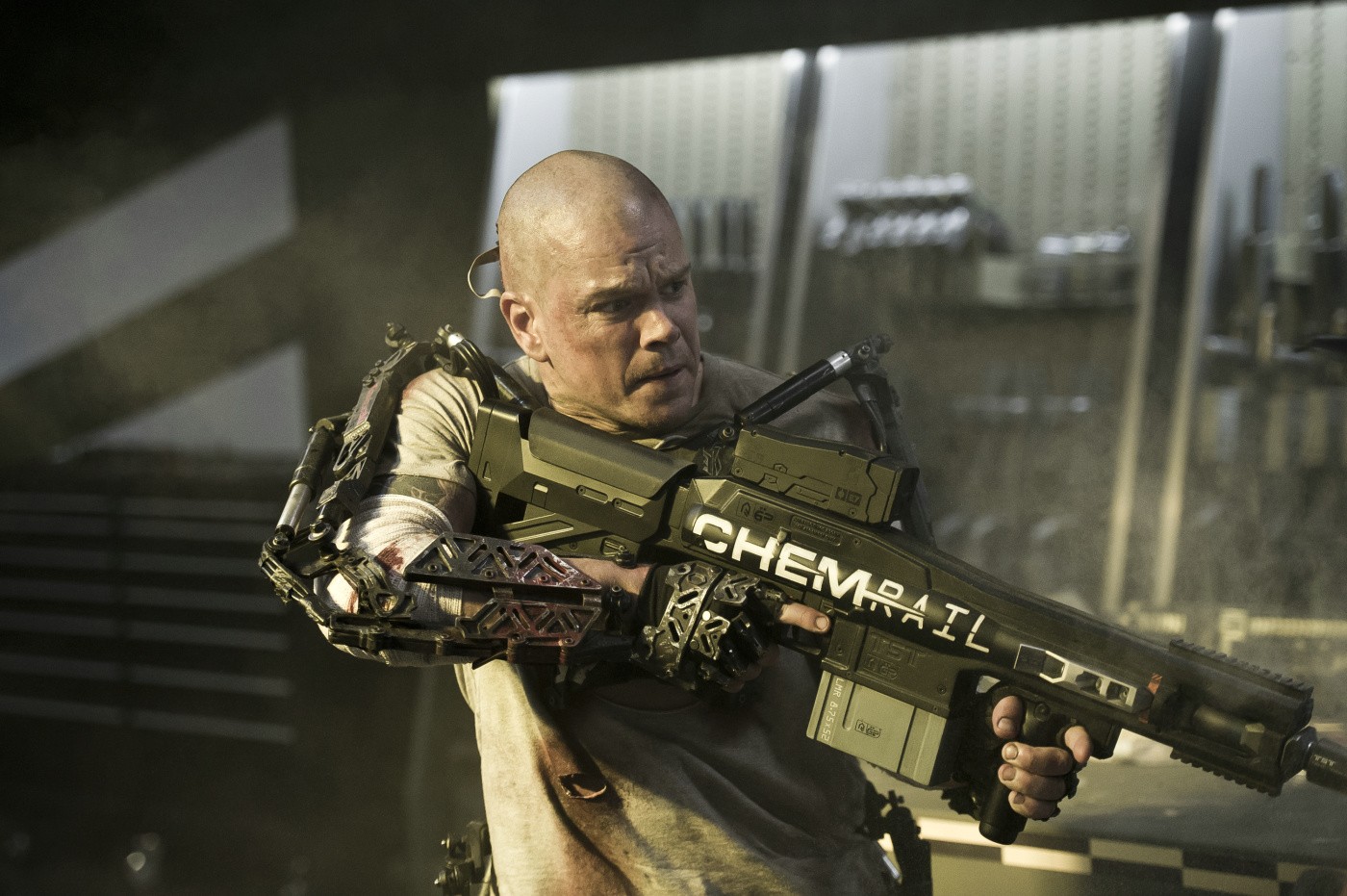 Matt Damon stars as Max in TriStar Pictures' Elysium (2013)