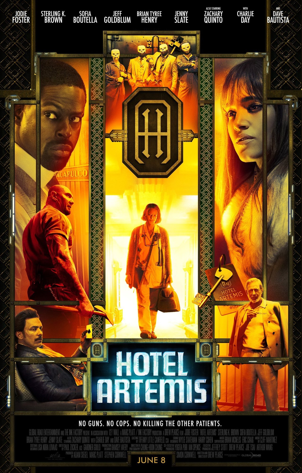 Poster of Lionsgate Films' Hotel Artemis (2018)