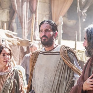 Joanne Whalley stars as Priscilla and James Caviezel stars as Luke in Columbia Pictures' Paul, Apostle of Christ (2018)