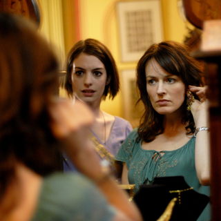 Anne Hathaway as Kym and Rosemarie DeWitt as Rachel in Sony Pictures Classics' Rachel Getting Married (2008). Photo by Bob Vergara.