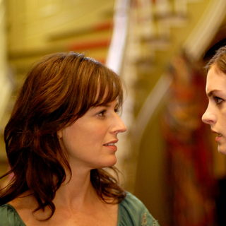 Rosemarie DeWitt as Rachel and Anne Hathaway as Kym in Sony Pictures Classics' Rachel Getting Married (2008). Photo by Bob Vergara.
