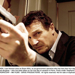 Liam Neeson stars as Bryan Mills in The 20th Century Fox's Taken (2009). Photo credit by Stephanie Branchu.