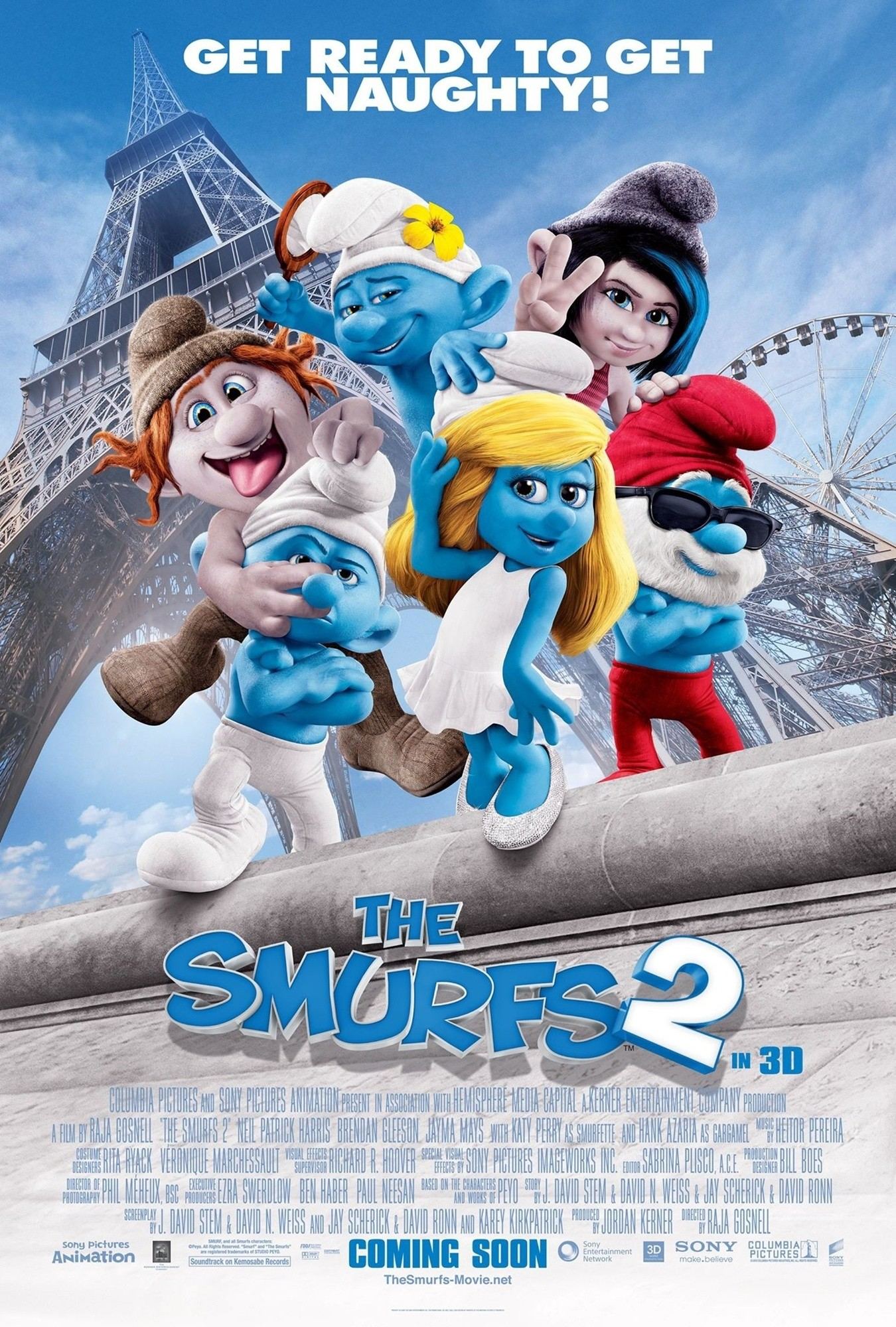 The Smurfs 2 (2013) 300MB BRRip 480p Dual Audio Hindi English Esubs DAKU RG} GreatPalash} mkv preview 1