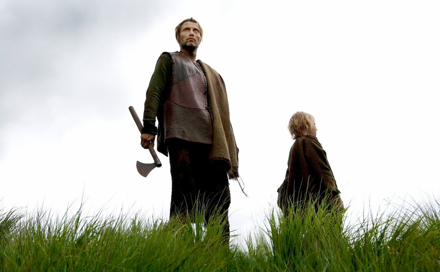 Mads Mikkelsen stars as One-Eye and Maarten Stevenson stars as Are / The Boy in IFC Films' Valhalla Rising (2010)