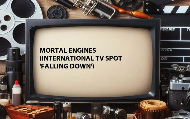 Mortal Engines (International TV Spot 'Falling Down')