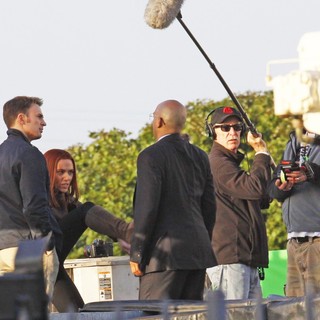 Filming Scenes for Movie Captain America: The Winter Soldier