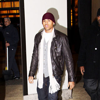 Chris Brown at Chris Brown outside MTV studios