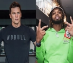 Tom Brady Joined by Damar Hamlin and Travis Scott for Football Ahead of Star-Studded White Party