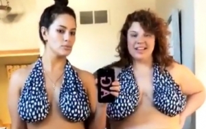 Ashley Graham and Her Sister Shake Their Breasts as They Wear