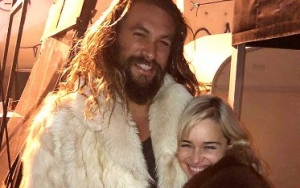 'Game of Thrones' Couple Emilia Clarke and Jason Momoa Reunite on Iron Throne