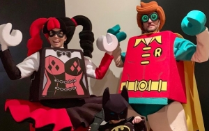Justin Timberlake and Jessica Biel Take Son Around City in 'Lego Batman' Costumes