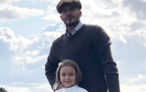 David Beckham Pokes Fun at Daughter Harper's Twinning Moment With Anna Wintour at LFW