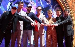Pics: 'Avengers: Endgame' Original 6 Cast Immortalized With Handprint Ceremony