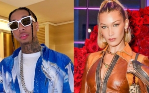 Tyga Spotted Giving Bella Hadid Stink Eye During Paris Fashion Week - See the Pic