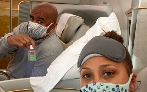 Steve and Marjorie Harvey Wear Diamond Masks While Traveling Amid Coronavirus Outbreak