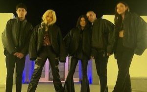 Kourtney Kardashian Twinning With Travis Barker's Kids in All-Black Outfits