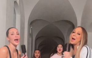 Kim Kardashian and Mariah Carey Link Up for Fun TikTok Video With Daughters North and Monroe