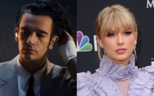 Matty Healy Puts Protective Arm Around Taylor Swift When Leaving Recording Studio Together