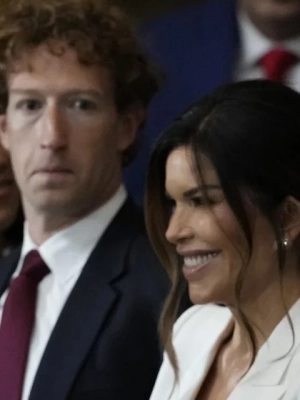 Mark Zuckerberg Caught Ogling Lauren Sanchez's Cleavage at Trump's Inauguration